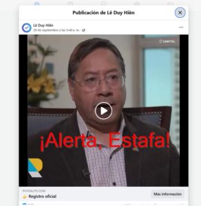 Alerta de Estafa Digital en Bolivia: Deepfake del Presidente Luis Arce